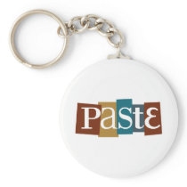 Paste Block Logo Color Keychains