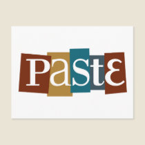 Paste Block Logo Color postcards