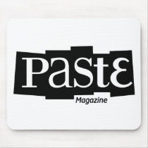 Paste Block Logo Magazine Black Mouse Mat