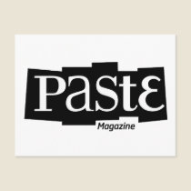 Paste Block Logo Magazine Black postcards
