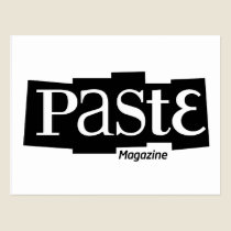 Paste Block Logo Magazine Black postcards