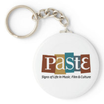 Paste Block Logo Tag on Bottom Color Keychains