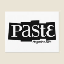Paste Block Logo URL Black postcards