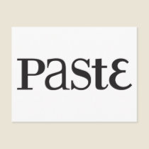 Paste Classic Black Logo Postcard postcards
