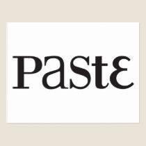 Paste Classic Black Logo Postcard postcards
