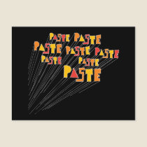 Paste Hand Drawn Logo Array Postcard