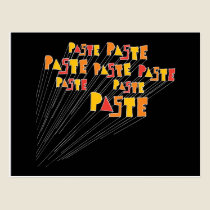 Paste Hand Drawn Logo Array Postcard postcards