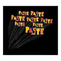 Paste Hand Drawn Logo Array Poster Print