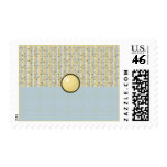 Pastel Abstract Blue and Yellow Customizable Stamp