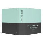 pastel and grey business binder
