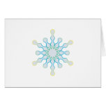 Pastel Aqua and Pink Winter Snowflake Cards