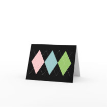 Pastel Argyle Card