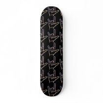 Pastel ASL I Love You Skateboard