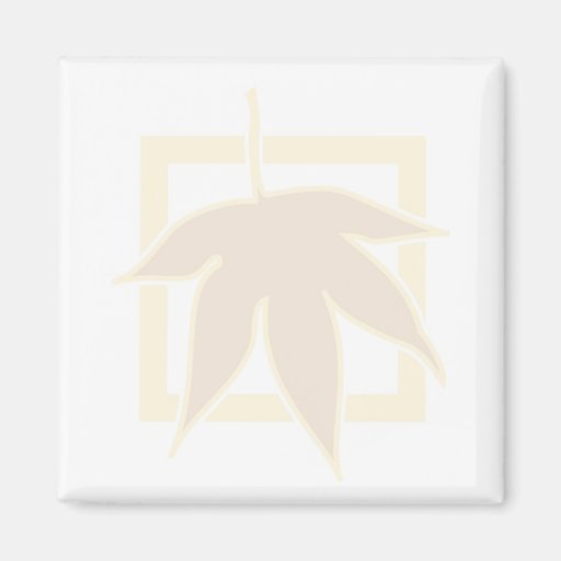 Pastel Autumn Maple Leaf Magnet