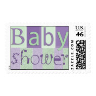 Pastel baby shower stamps stamp