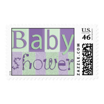 Pastel baby shower stamps