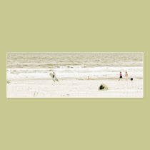 Pastel Beach Scene business cards