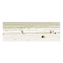 Pastel Beach Scene Business Cards