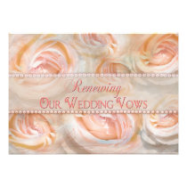 Pastel Beauty Renewing Vows Invitation - Roses