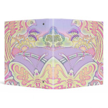 pastel birds and butterflies notebook binders