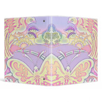 pastel birds and butterflies notebook binders