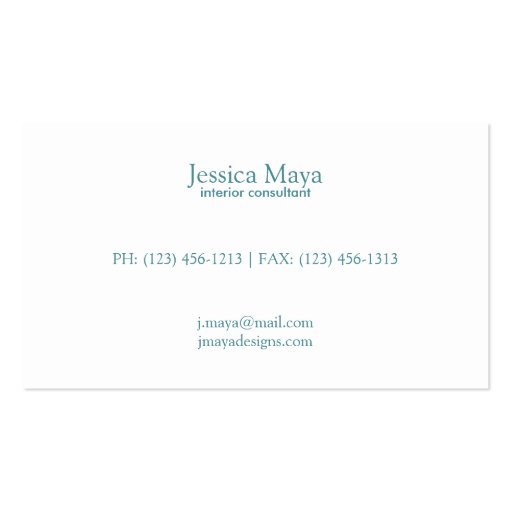 Pastel Blue and Green Checker Patterns Business Card Templates (back side)