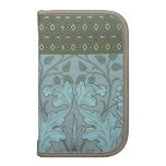 Pastel Blue Decorative Flowers Folio Planners