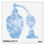 Pastel Blue Heart Bokeh Wall Skins