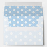 Pastel Blue Polka Dot Pattern Envelope