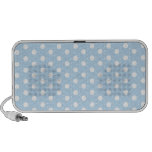 Pastel Blue Polka Dot Pattern iPhone Speakers