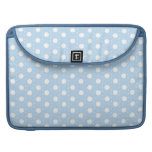 Pastel Blue Polka Dot Pattern MacBook Pro Sleeve