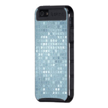 Pastel Blue Sequin Effect Phone Cases iPhone 5 Covers