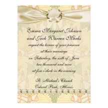 pastel botanical art nouveau nature pattern invitation