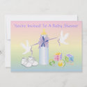 Pastel Bottle Baby Shower Invitation