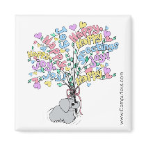 PASTEL BOUQUET OF GOOD WISHES Magnet by Computious PASTEL BOUQUET OF GOOD WISHES Magnet