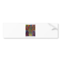 Pastel Building Drawing Bumper Stickers