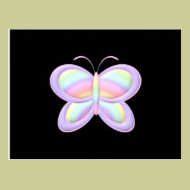 Pastel Butterfly postcards