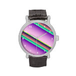 Pastel Candy Stripes Wrist Watch