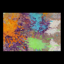 Pastel chalk splatter posters