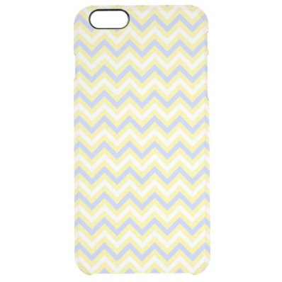 Pastel Chevron Pattern Clear iPhone 6 Plus Case
