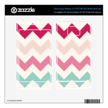 Pastel chevron zigzag stripes zig zag pattern chic samsung galaxy s II decal