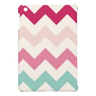 Pastel chevron zigzag zig zag abstract pattern iPad mini cover