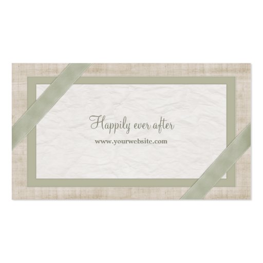 Pastel Collage Wedding Planner business card (back side)