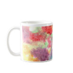 Pastel colorful watercolour background image coffee mugs