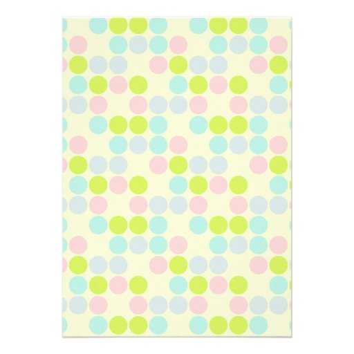 Pastel Colors, Polka Dot; Ice Cream Cone Announcement