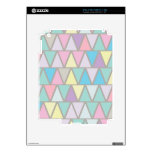 Pastel Colour Triangle Pattern iPad 2 Decal