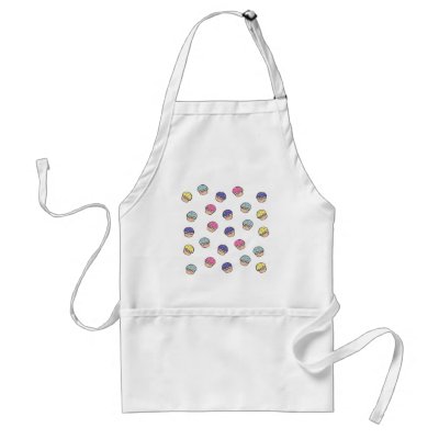 Pastel Cupcakes Pattern Apron by cupcakewear