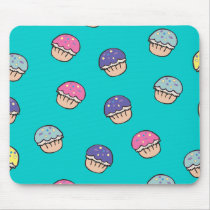 Pastel Cupcakes Pattern mousepads by cupcakewear Pastel Cupcakes Pattern mousepads
