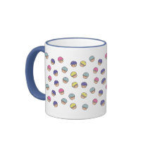 Pastel Cupcakes Pattern mugs
