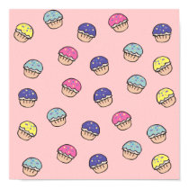 Pastel Cupcakes Pattern posters